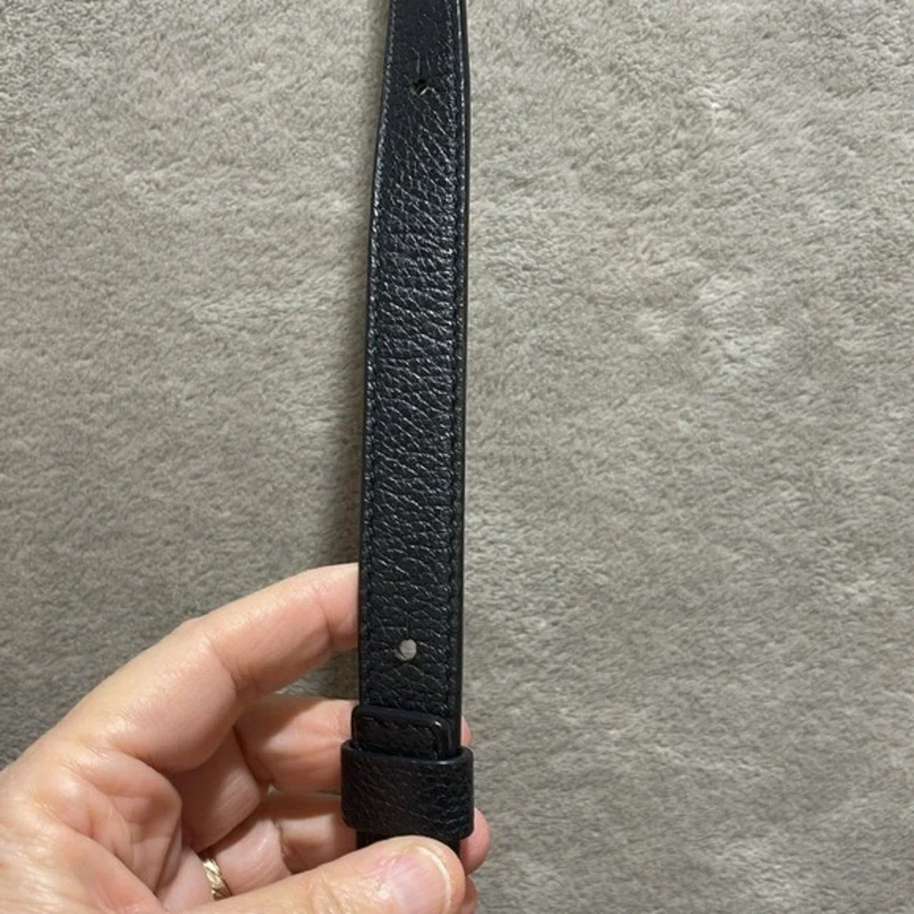 Kate Spade‎ 90's Y2K Style Black Leather Crossbody Zip Bag 11.5